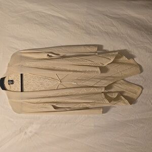 Cal Style Open Front Cream Cardigan large